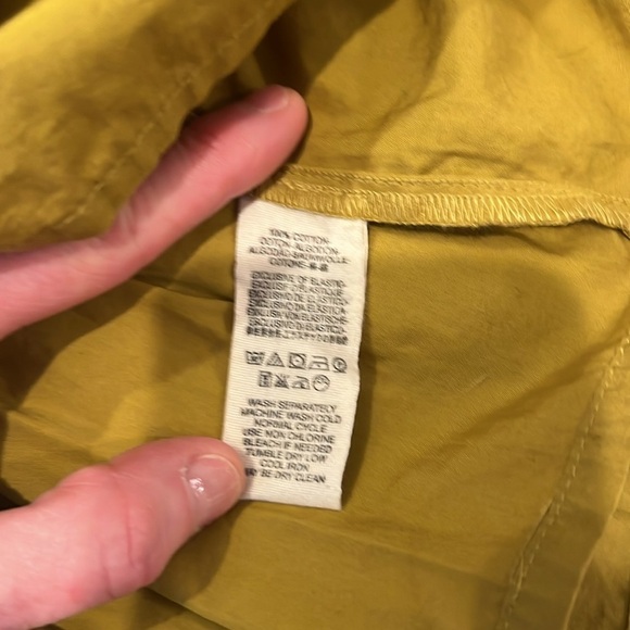 Free People Blouse Veronica Sweetheart Top Chartreuse Green/Yellow SMALL - Picture 5 of 6